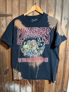 Bravado Guns N' Roses Black Tee with Red & Yellow Graphic